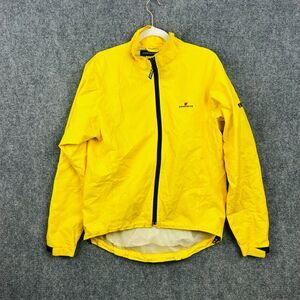 Concurve Windstopper Yellow Cycling Windbreaker Jacket Full Zip Yello Adult S